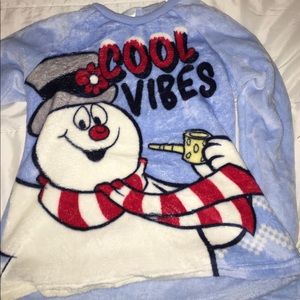 Frosty the snowman pj top